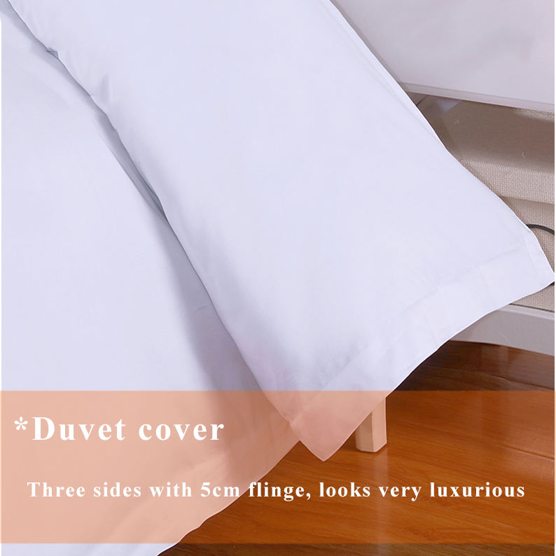 Luxury Cotton Hotel Bed Linen Custom Size Hotel Bedding Set