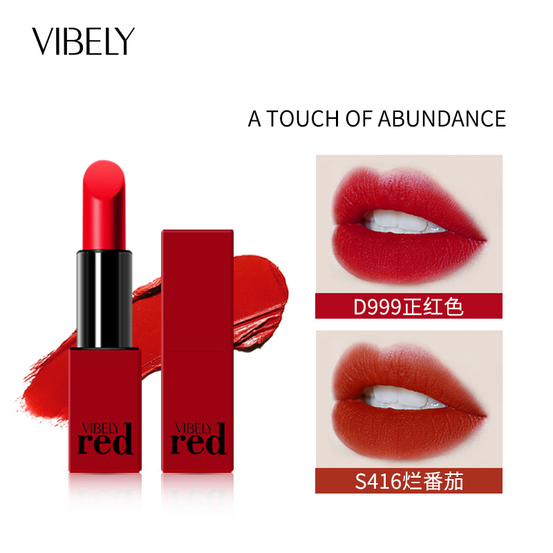 Cosmetic Kiss-Proof Lip Makeup Long Lasting Velvet Matte Moisturize Waterproof Lipstick