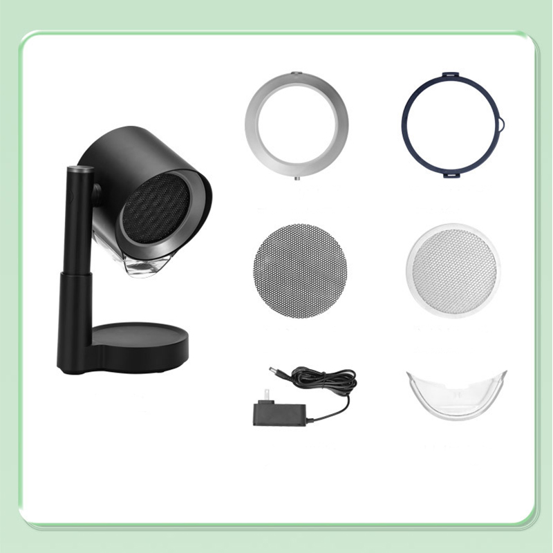 Kitchen Smart Range Hood Tabletop Exhaust Fan with Adjustable Angle Height and 2 Detachabl Washable Filters