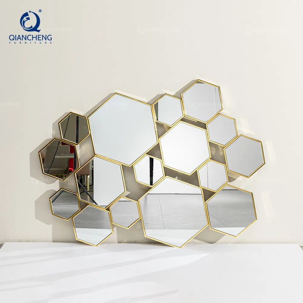 Modern Sideboard Living Room Mirror Furniture Decorative Golden Wall Mirrors