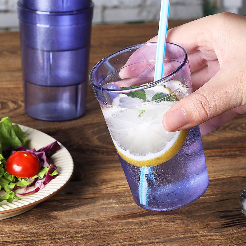 Custom Drinkware Plastic Water Stackable Tumblers Drinking Cup