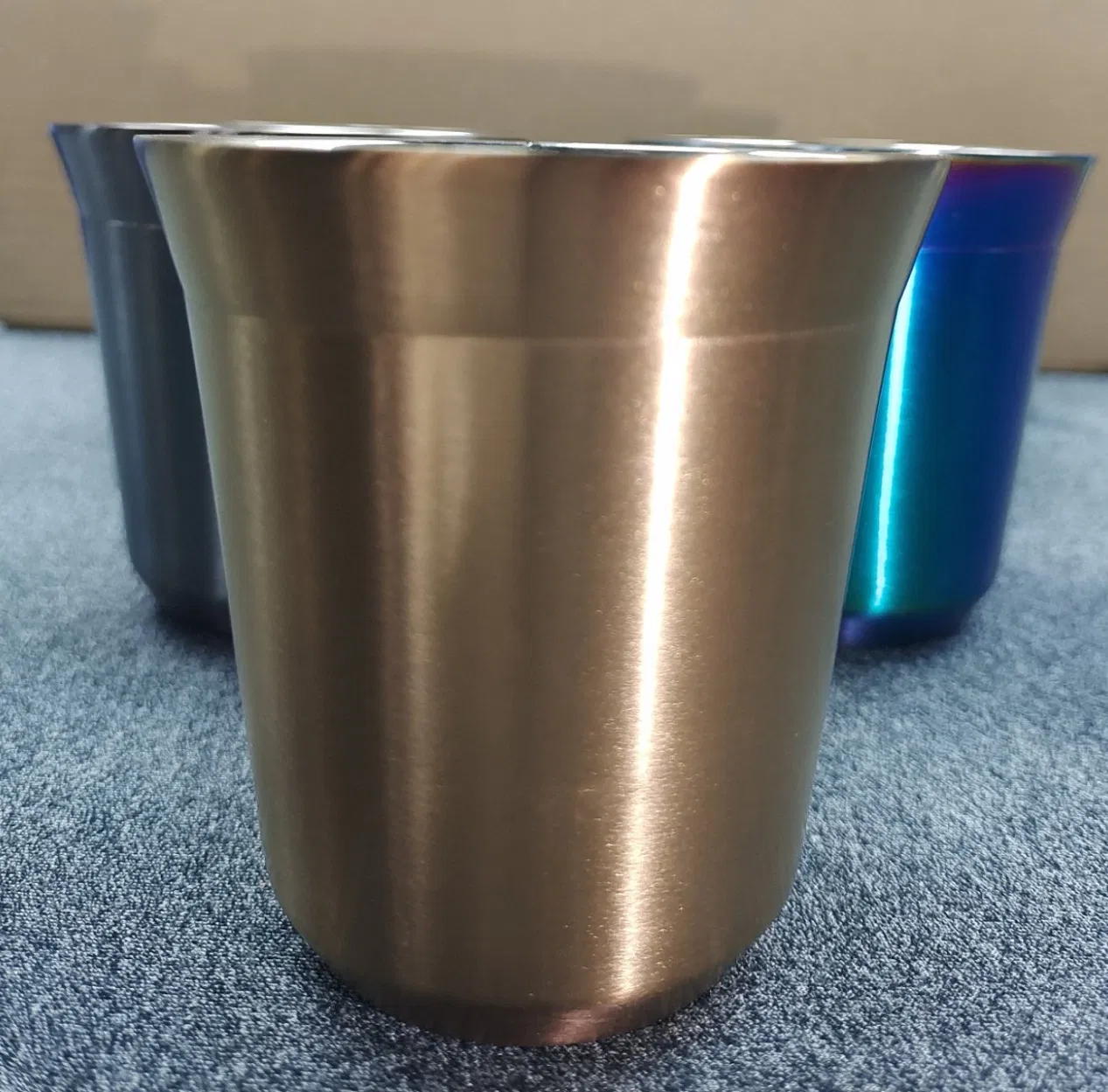 Титанированная кружка из нержавеющей стали с PVD-покрытием