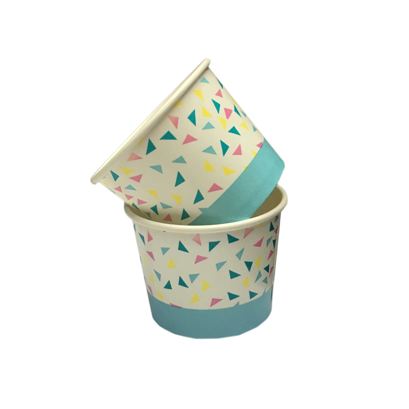 8oz Single Wall/Double Wall Disposable Paper Cup for Cold Ice Cream Taken