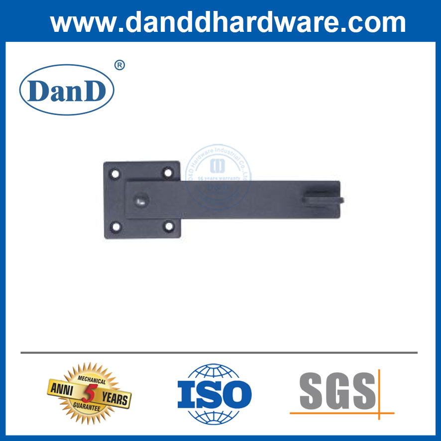 Black Color System Barn Door Hardware Double Door Lock Guard