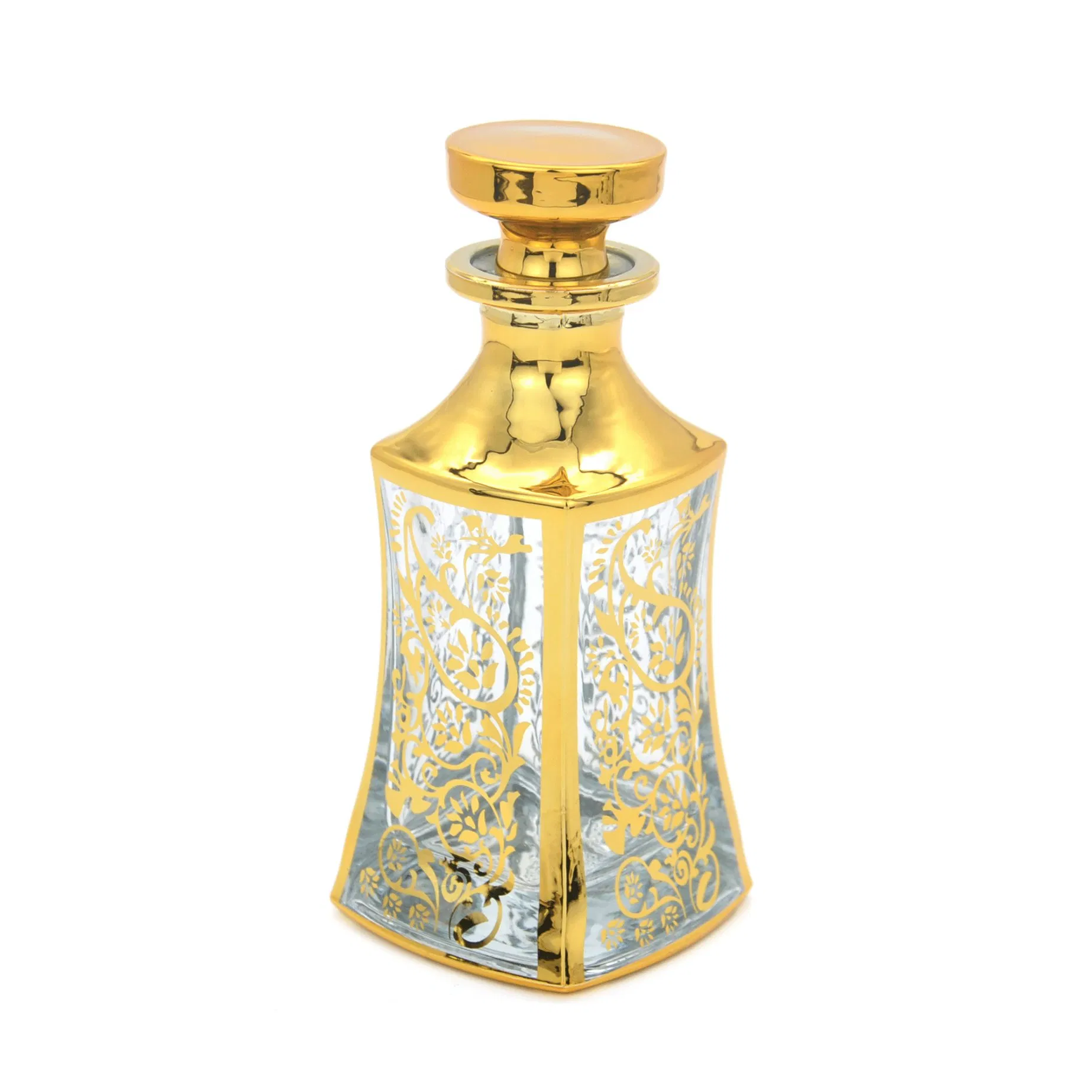 150ml Luxury Arabic Dubai Attar Oil Glass Bottle Decanter Glass Decanter with Stopper