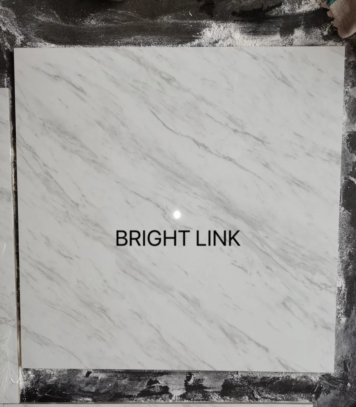 Construction Material Living Room Carara White Glazed Polished Porcelain Floor Tile