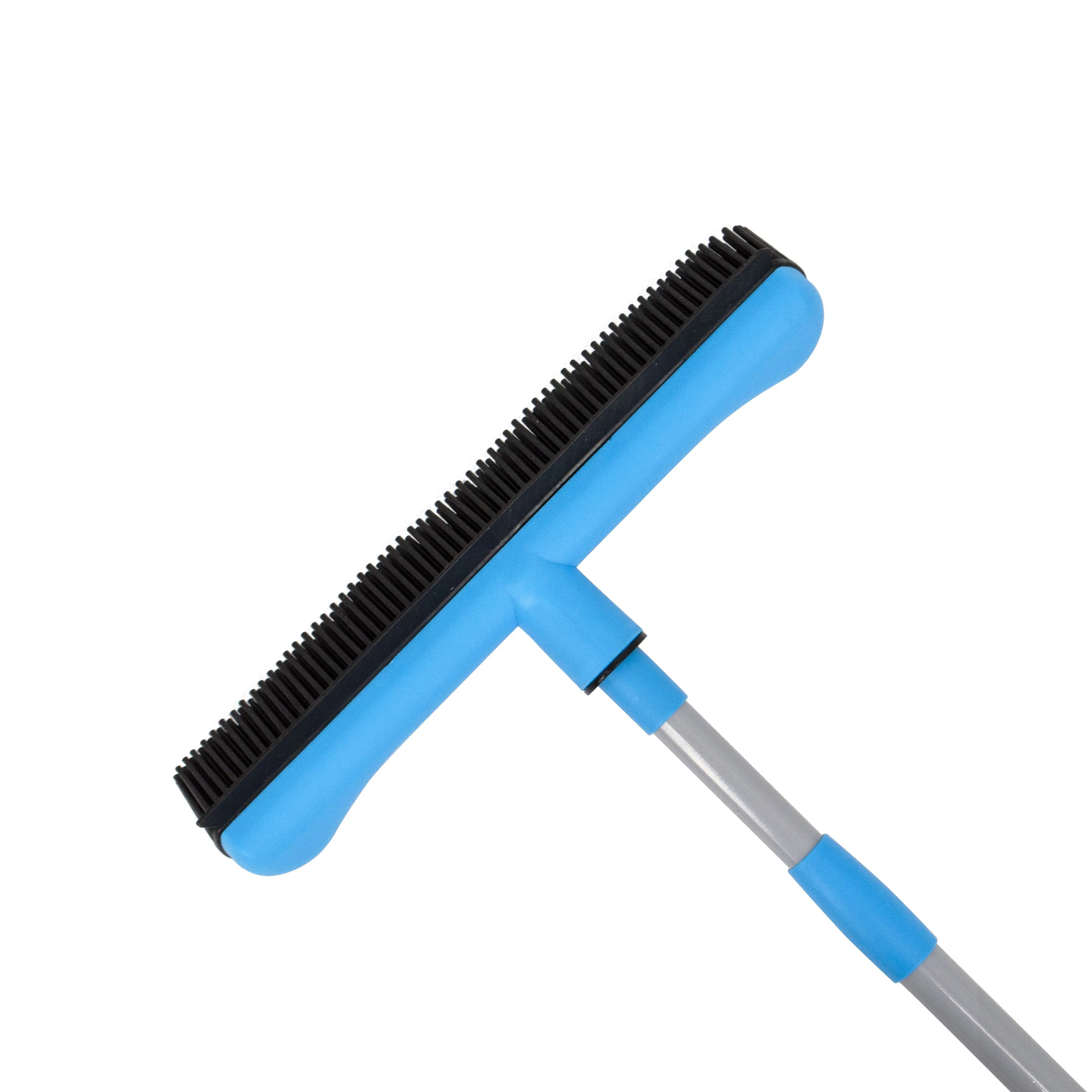 Long Handle Carpet Rake Floor Brush Pet Hair Squeegee Broom