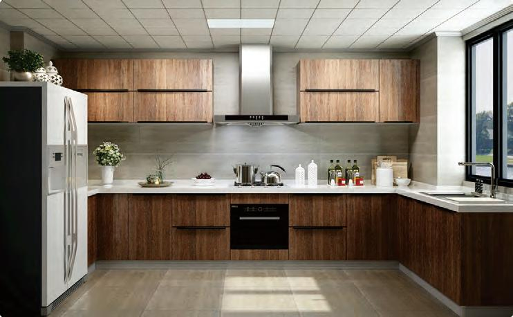 Complete Full Set White Modern Kitchen Furniture Cabinet