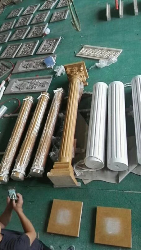 Garden Home Decorative Carved Stone Roman Pillars Marble Carving Column for Indoor Outdoor Decoration