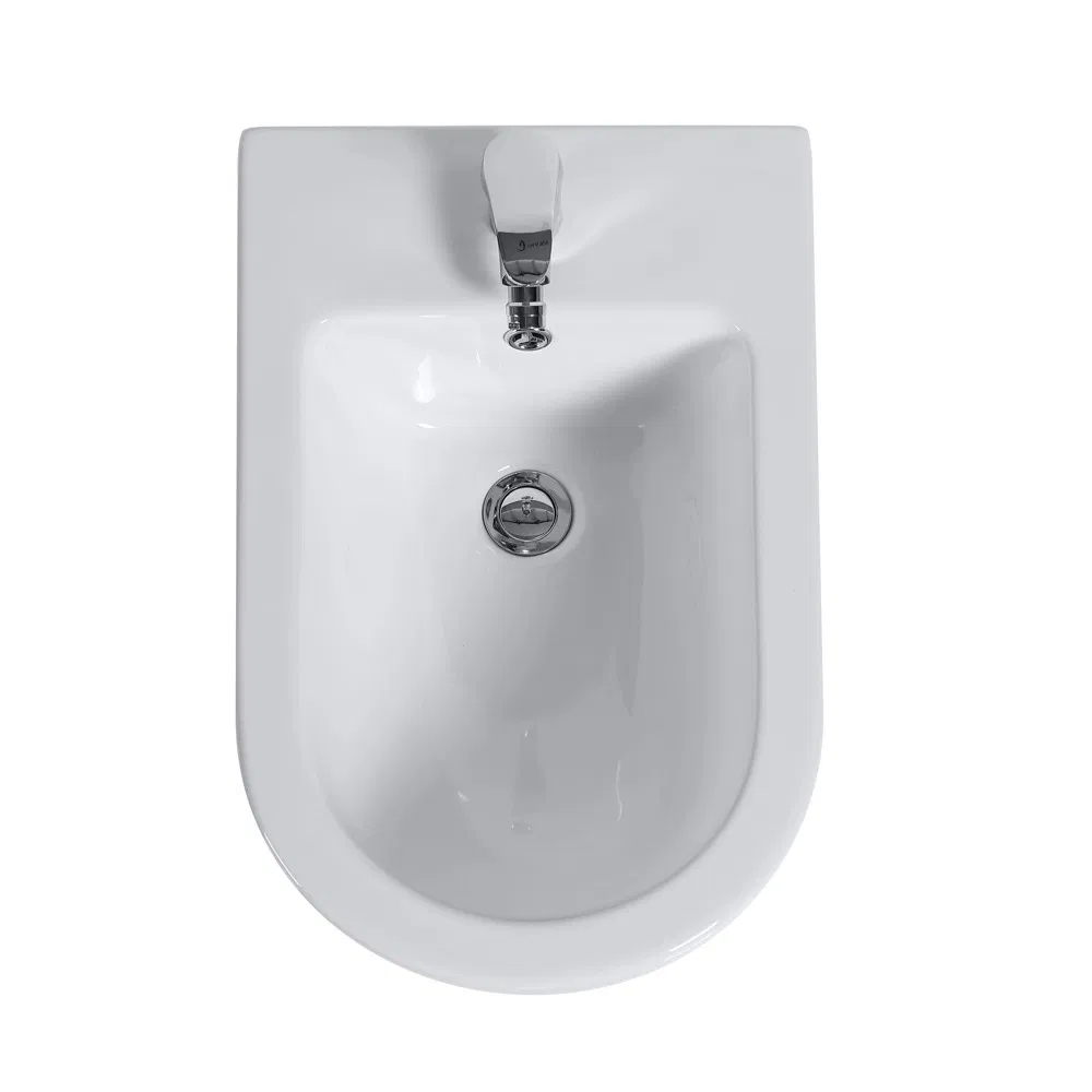 European Bathroom Sets Sleek White Ceramic Sanitary Ware Wall Hung Bidet