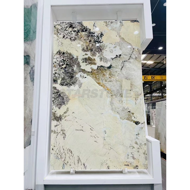 Crystal Brazil Patagonia Quartzite Slabs for Indoor Decor Wall Backlit Bathroom Tiles