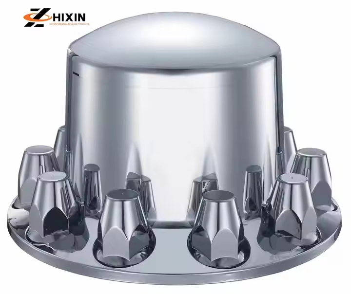 33mm Screw-On ABS Chrome Lug Nut Covers for Truck Wheels