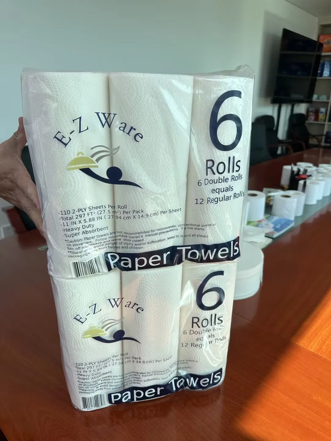 Factory Eco Friendly Soft Absorbent White Bleached/Unbleached Bamboo Kitchen Paper Towels