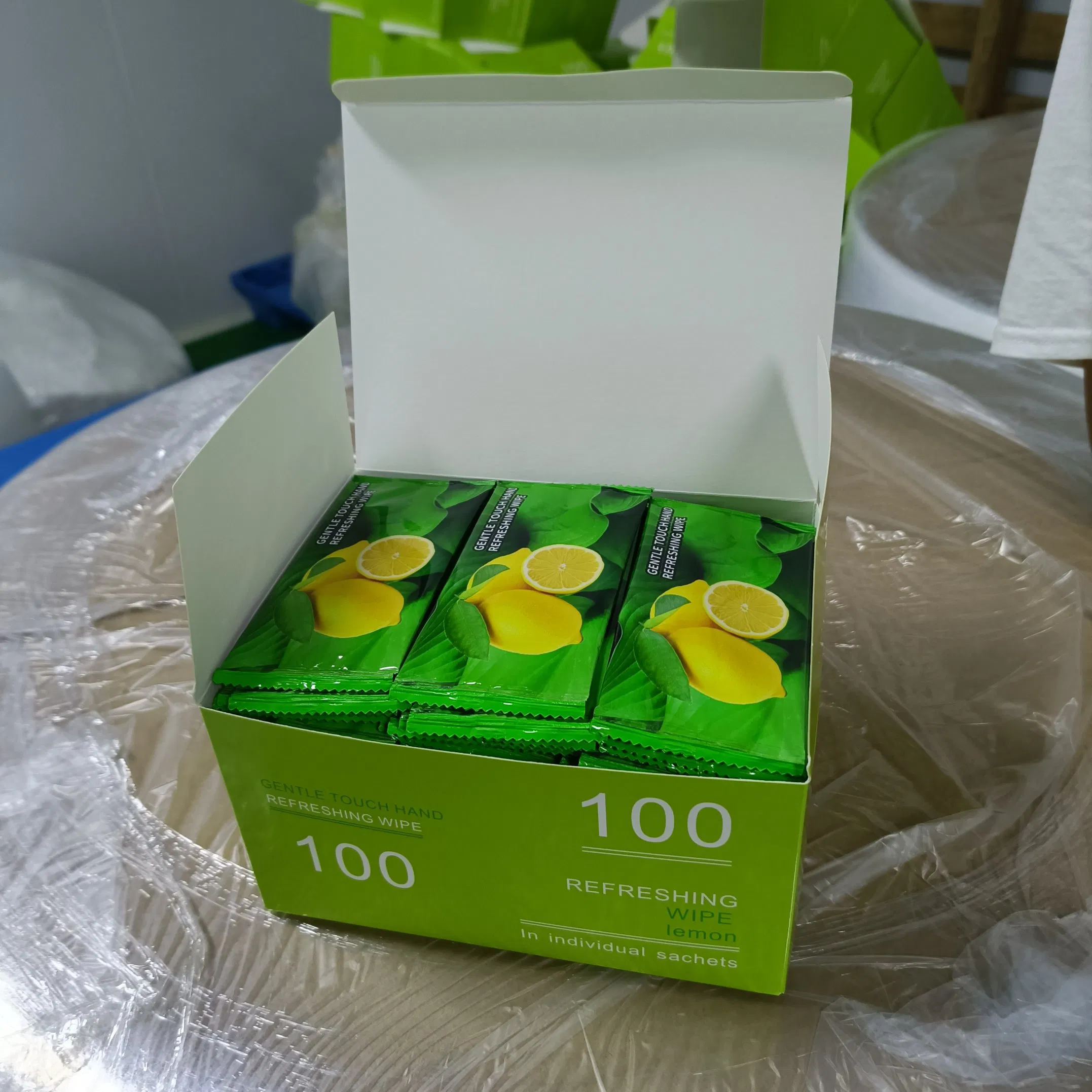 Custom Logo Wet Wipes Travel Single Pack Individual Hand Wipes Refreshing Restaurant Hotel Wet Wipes Cleansing Wet Tissue