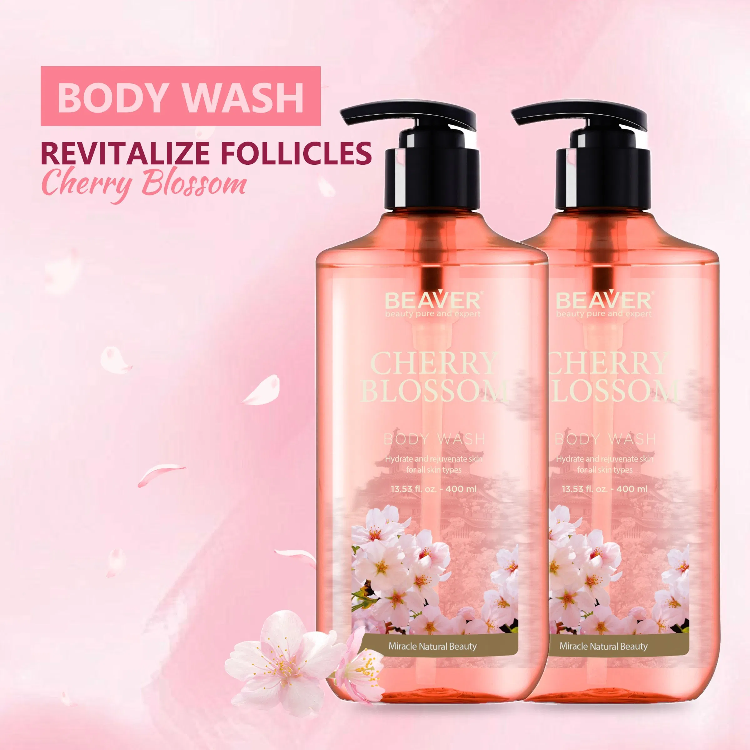 Beaver Best Body Wash Cherry Blossom Shower Gel Skin and Body Care