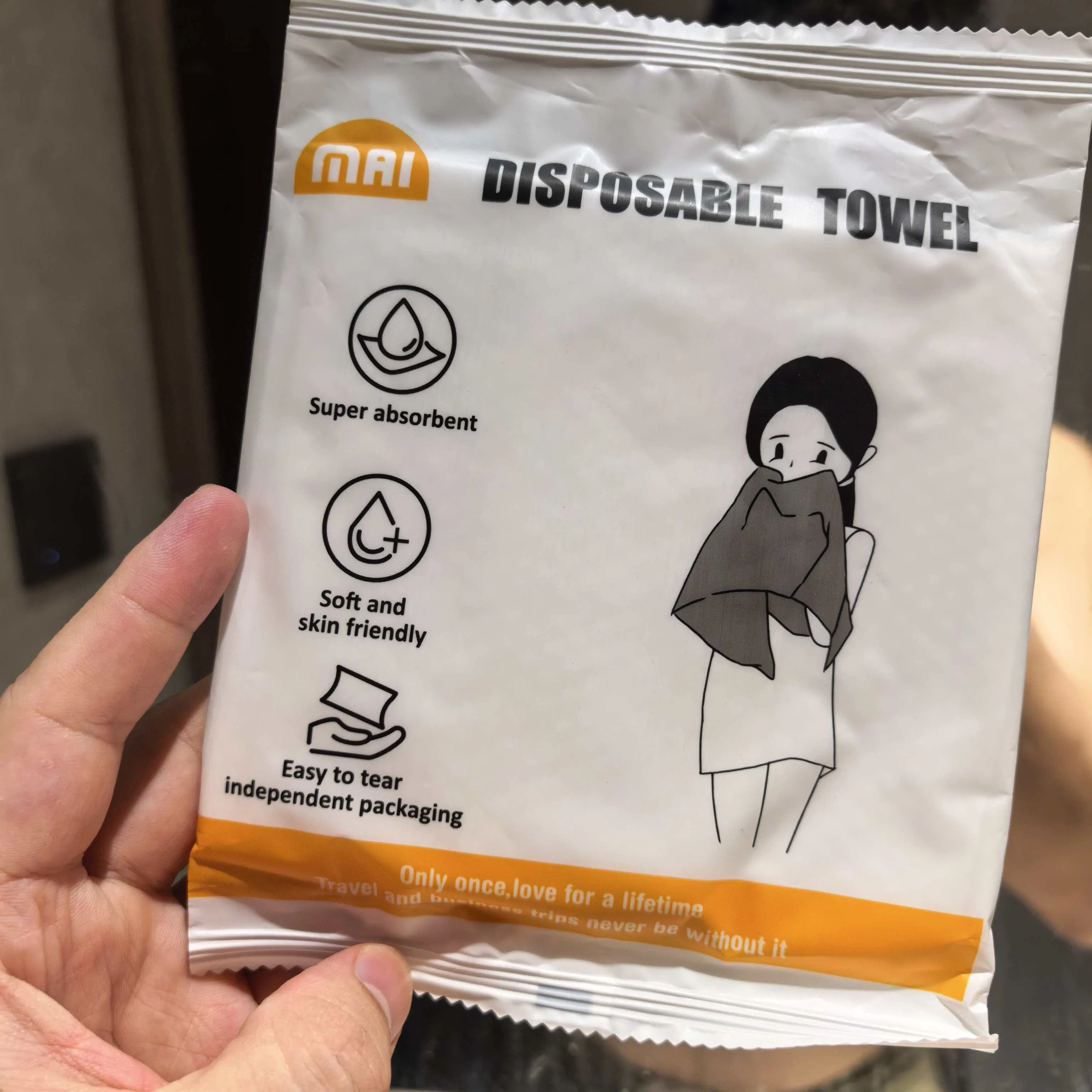 100% Viscose Spunlace Disposable Hair Drying Salon Bath Shower SPA Towel for Beauty Salon