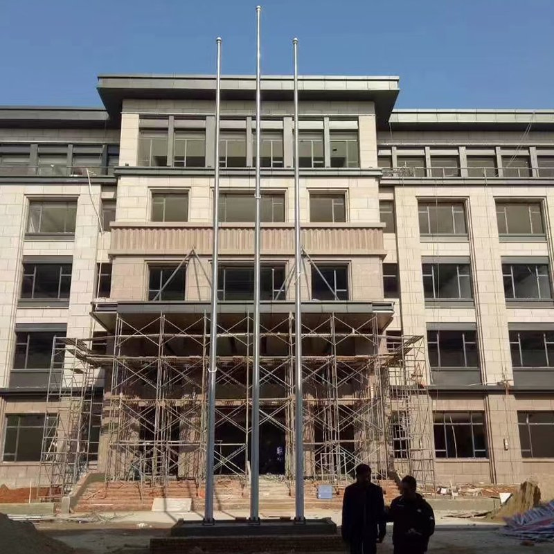 Supplier 25FT Banner Flags Poles Truck Pulley Gold Flag Poles