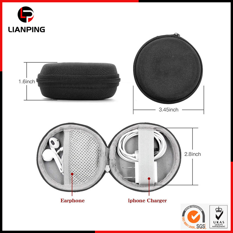 Ударопрочный чехол для наушников EVA с молнией