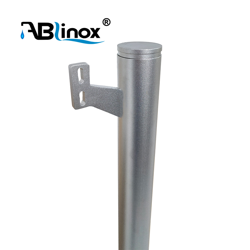 OEM/ODM 304 Stainless Steel Sandblasted Surface Staircase Handrail Balustrade