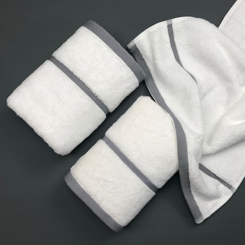 BSCI and Sedex 4p Certificated Factory Directly Sell Hotel Quality Face Towel Set with Customized Logo