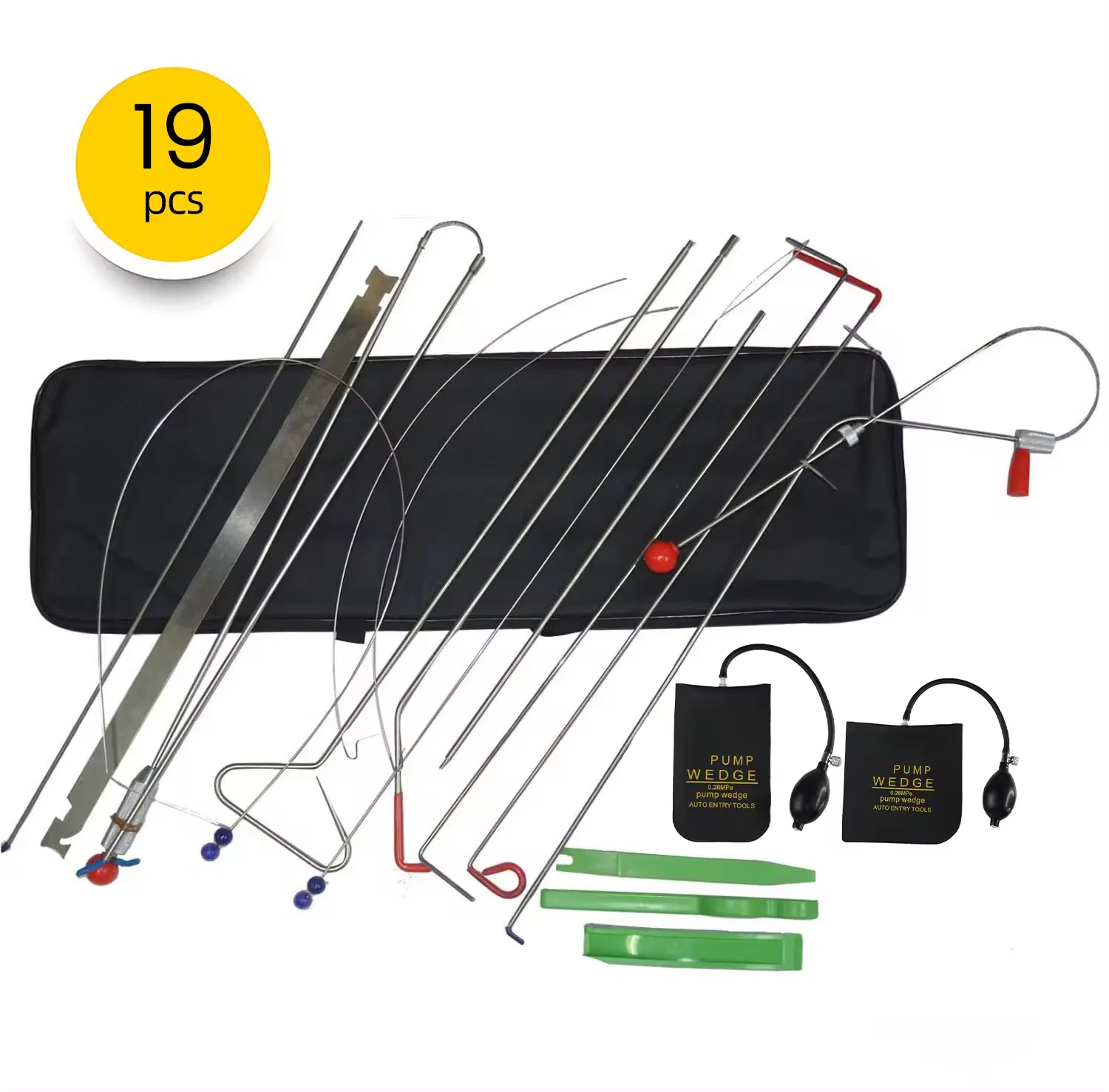 Quick Open Long Reach Car Opening Emergency Tools Car Lockout Kit with Air Wedge Pump