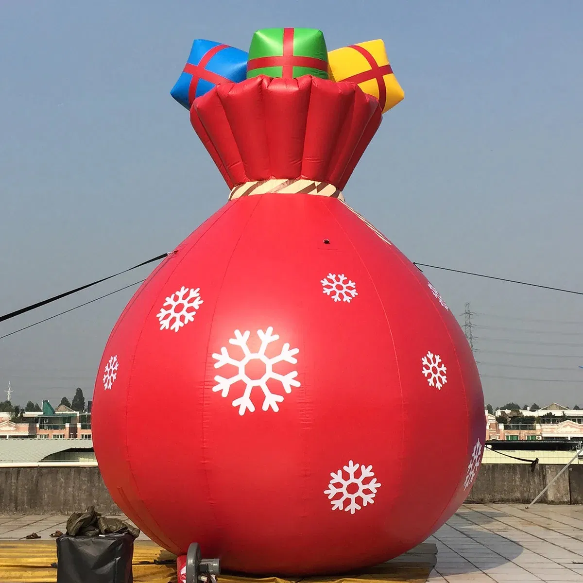 Boyi Inflatable Cash Bag Inflatable Christmas Money Pack Purse Balloon