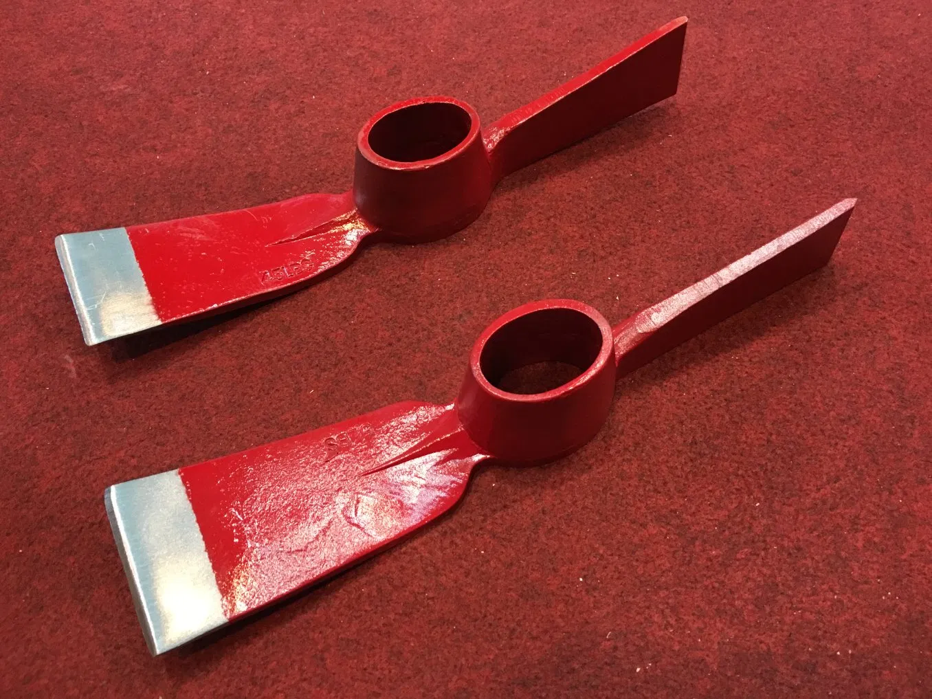 Roll Forged Machine Make Pickaxe material Rail Way Steel