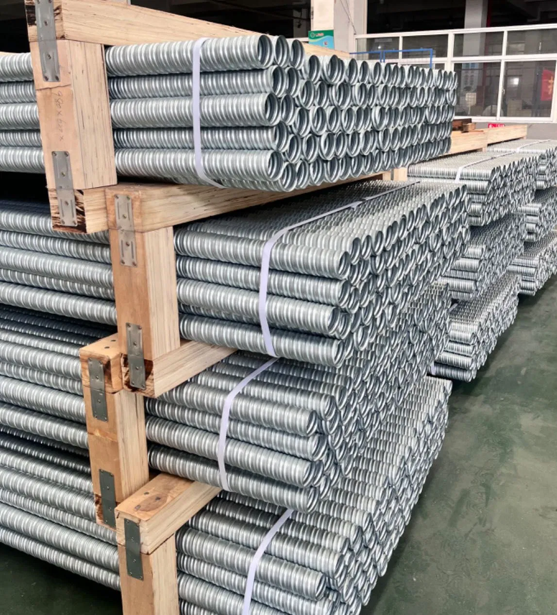 Galvanized Corrugated Metal Post Tension Duct for Prestressed Concrete for 75mm