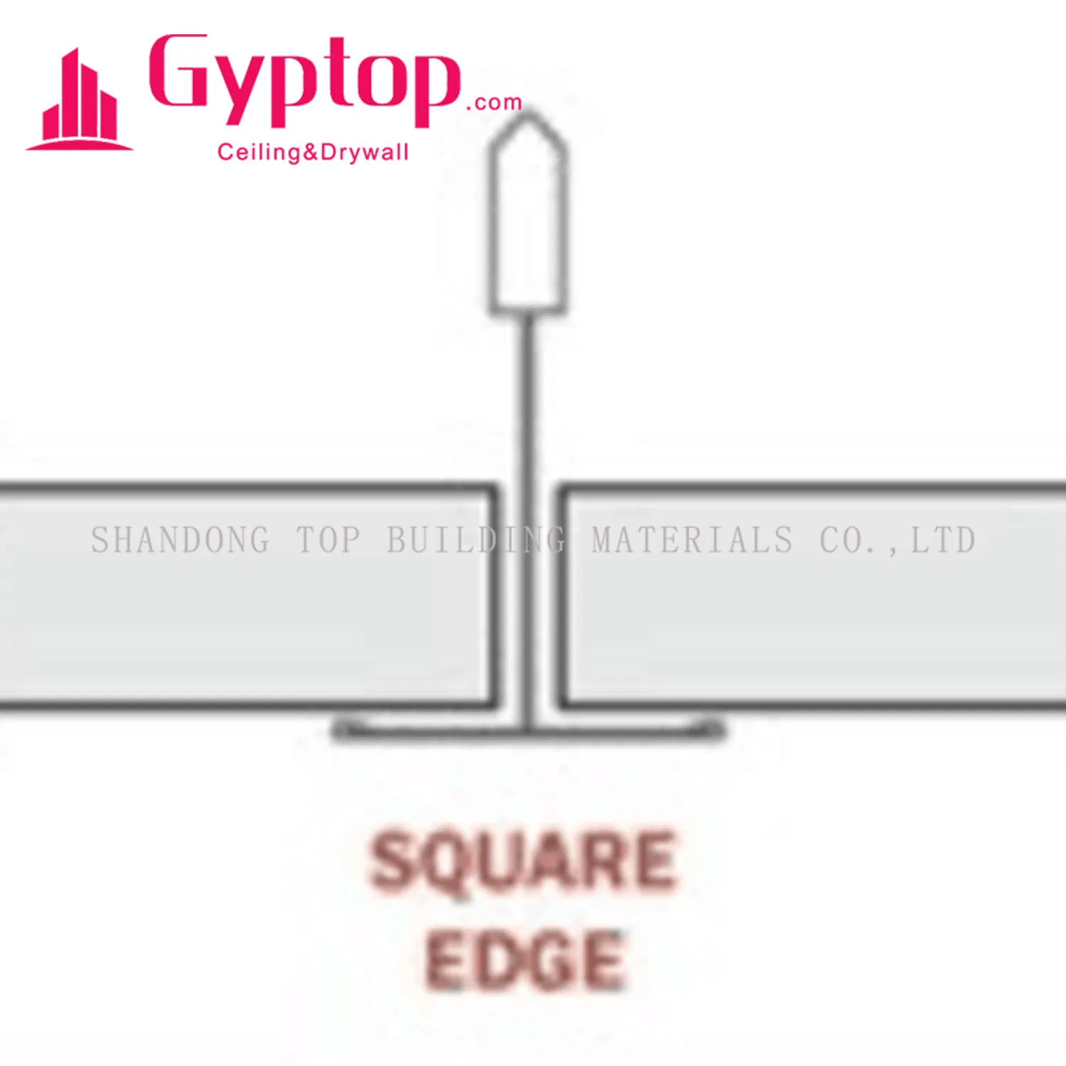 Fiberglass Acoustic Ceiling Tiles Square Edge Mineral Fiber Board
