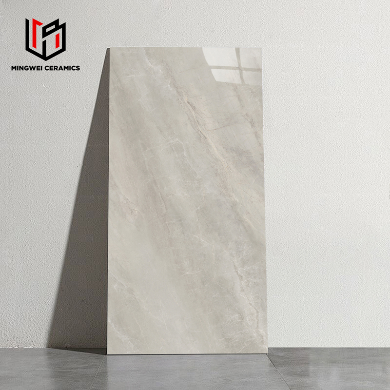 600X1200mm Glossy Carrara Style Porcelain Ceramic Slab Tiles Glazed Polished Tiles for Wall Floor