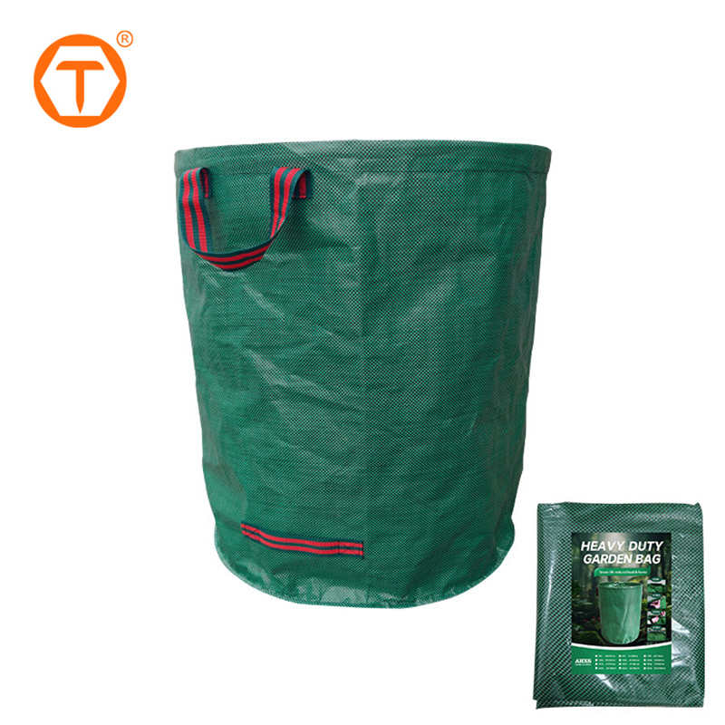 60L-500L Outdoor Large Round Reusable Cleaning Storage Trash Garbage Bag Leaves Collection Garden Waste Bag