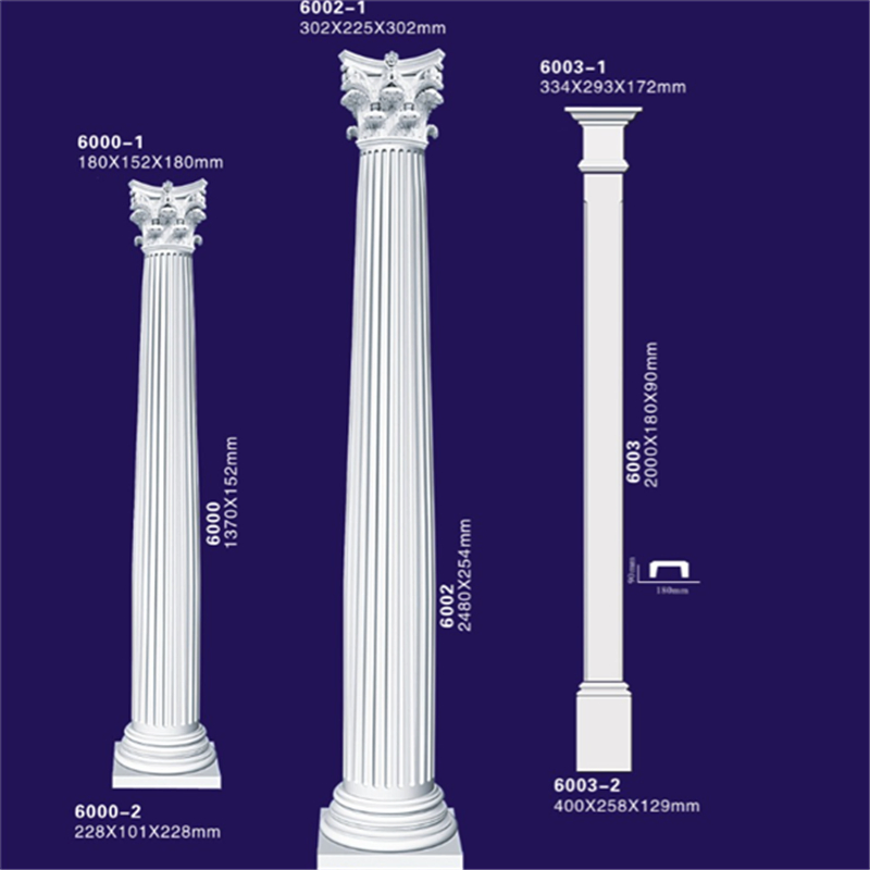 Polyurethane Decorative Roman Column Mold, Lighted Wedding Pilaster for Home Decoration
