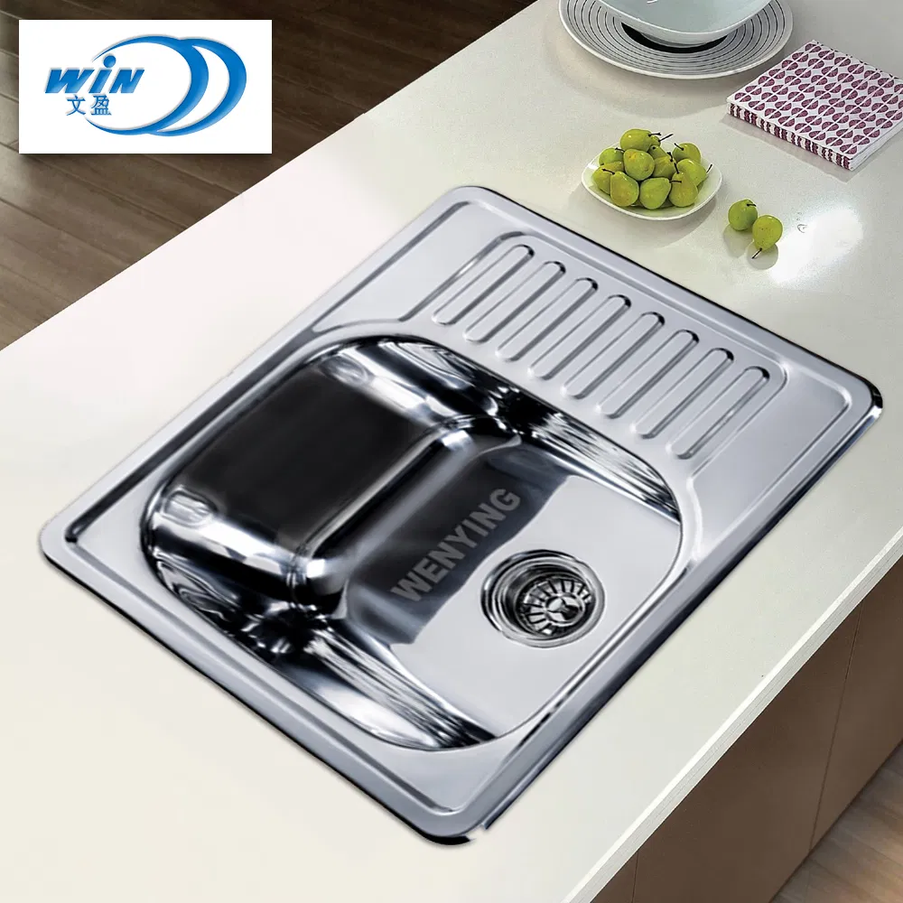 Single Bowl Stainless Steel Sink with Syphon 580*480mm