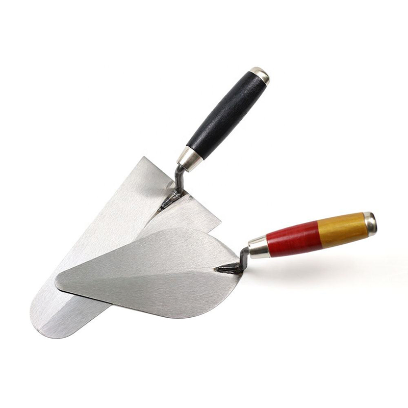 5 to 9 Inch Hand Tools Carbon Steel Polishing Wooden Handle Tile Concrete Plaster Bricklaying Trowel