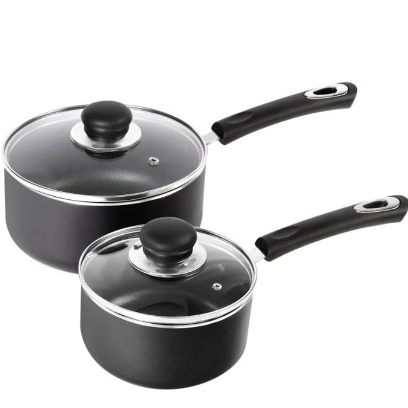 Best Selling High Quality kitchen Pot Non-Stick Grey Red Pan with Lid for Steak Cooking Stewing kitchen Pan