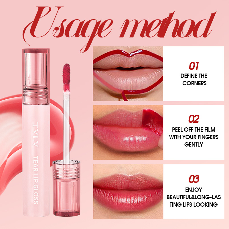 Waterproof Moisturizing Lip Color - Long-Lasting No-Spill Glaze