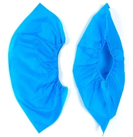 Blue Plastic Shoe Cover Anti Static PP Disposable Waterproof Medical Antistatic Nonwoven Shoecover Sleeve Cover