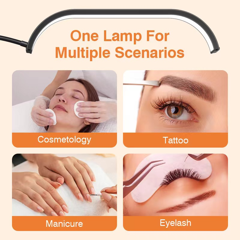 20inch Nail Art Lamp Eyelash Extension Lamp &LED Beauty Floor Lamp for Beauty Salon