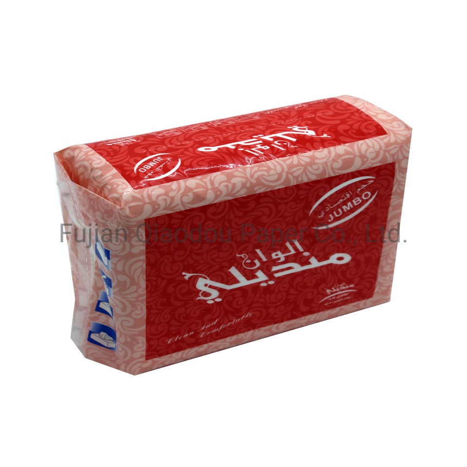 Eco-Friendly Embossed Logo Quality Mixed Wood Pulp Hand Towel Tissue Paper