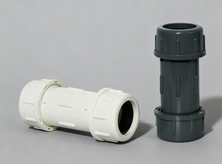 PVC Plastic Water Pipe Fittings Quick Compression Coupling Factory Supply