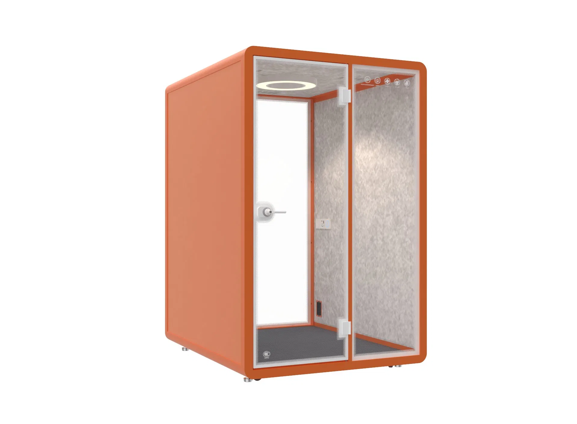 Soundproof Privacy Office Pod for Open Plan Offices with Fresh Air System and LED Lighting