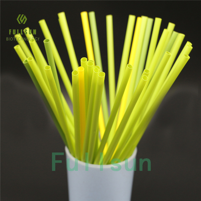 100% Compostable Disposable Colorful Paper Printing Plastic Drinking Biodegradable Paper Straw
