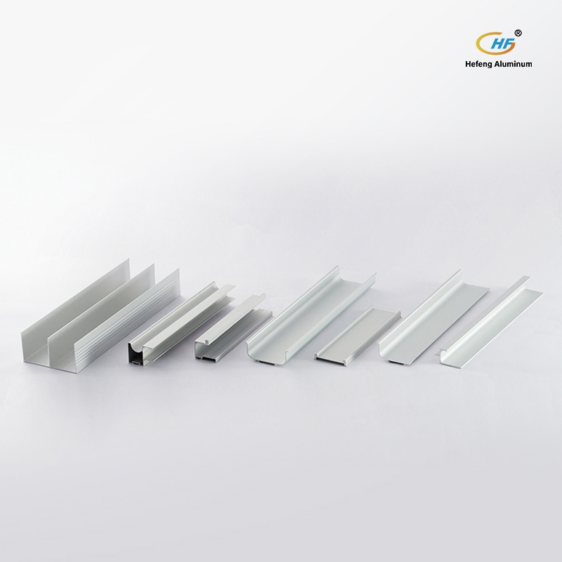 Extruded Anodized Customized Durable Modern Aluminum Wardrobe Door Profiles