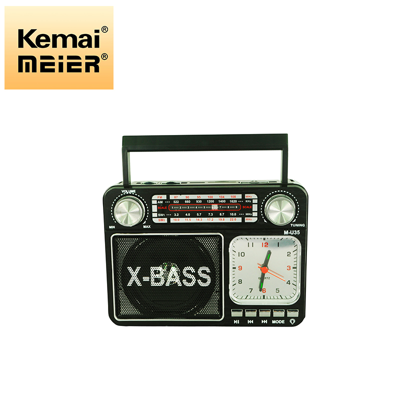 Vintage Bluetooth Radio with Alarm Clock with USB TF Stereo High Quality Radio Factory Hit Comes with Battery