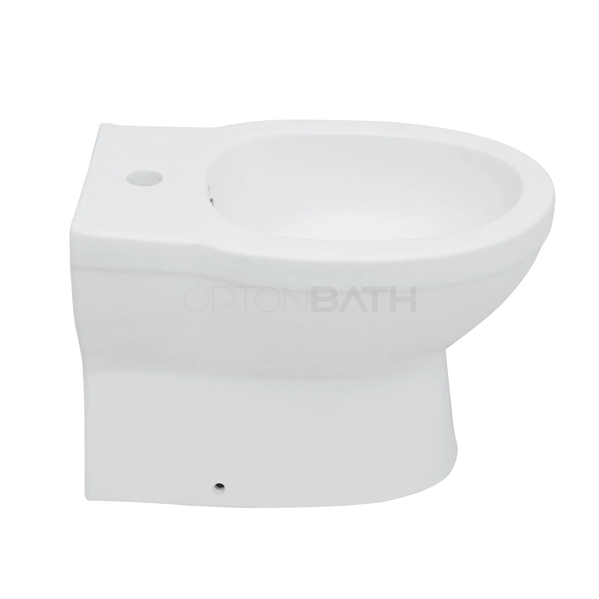 Ortonbath Floor Mounted 3 Tap Holes Toilette Bidet Ceramic Bathroom Sanitary Wash Toilet Bidet Floor Mounted Lady Use Bidet
