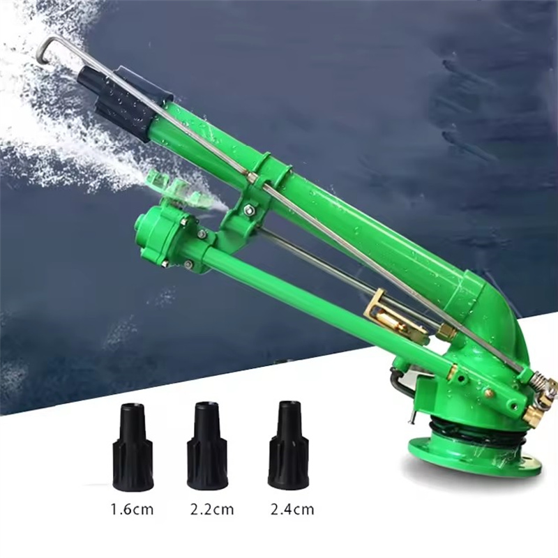 Farmland Irrigation System Rain Gun Stand 360 Auto Rotary Sprinkler Spray Gun