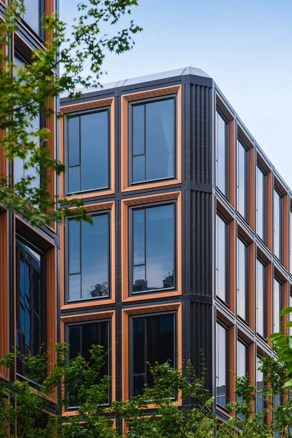 Safe High-Quality Glass Metal Glazing Curtain Wall with Steel Structure