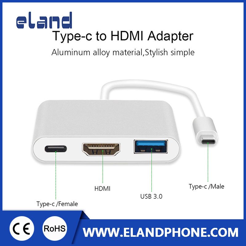 Type-C to HDMI + USB 3.0/USB-C Adapter