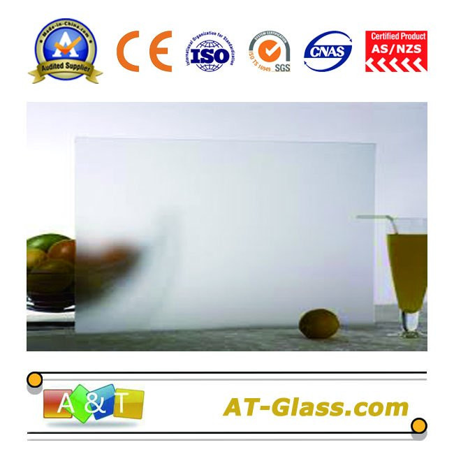 4~12mm Glass Acid Etched Glass Use for Bathroom/Furniture