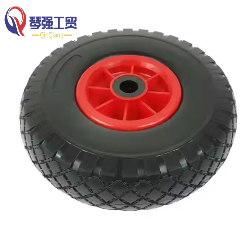 10 Inch 3.50-4 Pneumatic Inflatable Rubber Tire Air Wheel for Hand Truck Trolley Lawn Mower Spreader